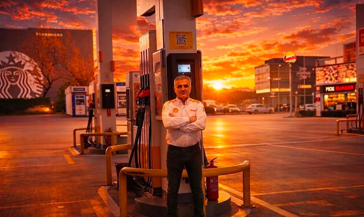 ABM Group Energiebetrieb an einer Shell-Tankstelle